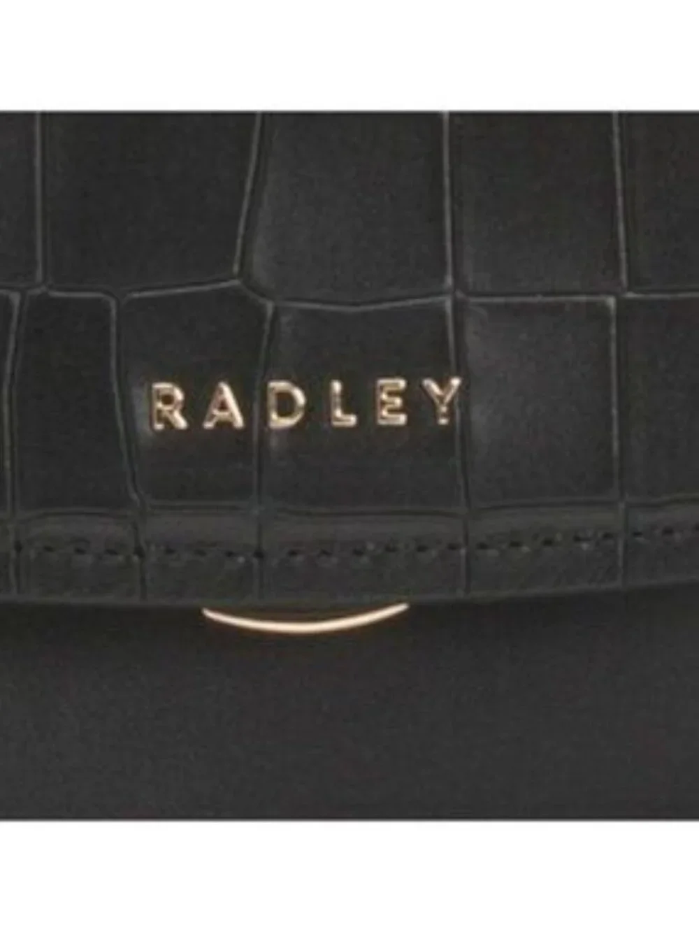 RADLEY LONDON Leather Albert Road Faux Crocodile Mini Flap Over Crossbody